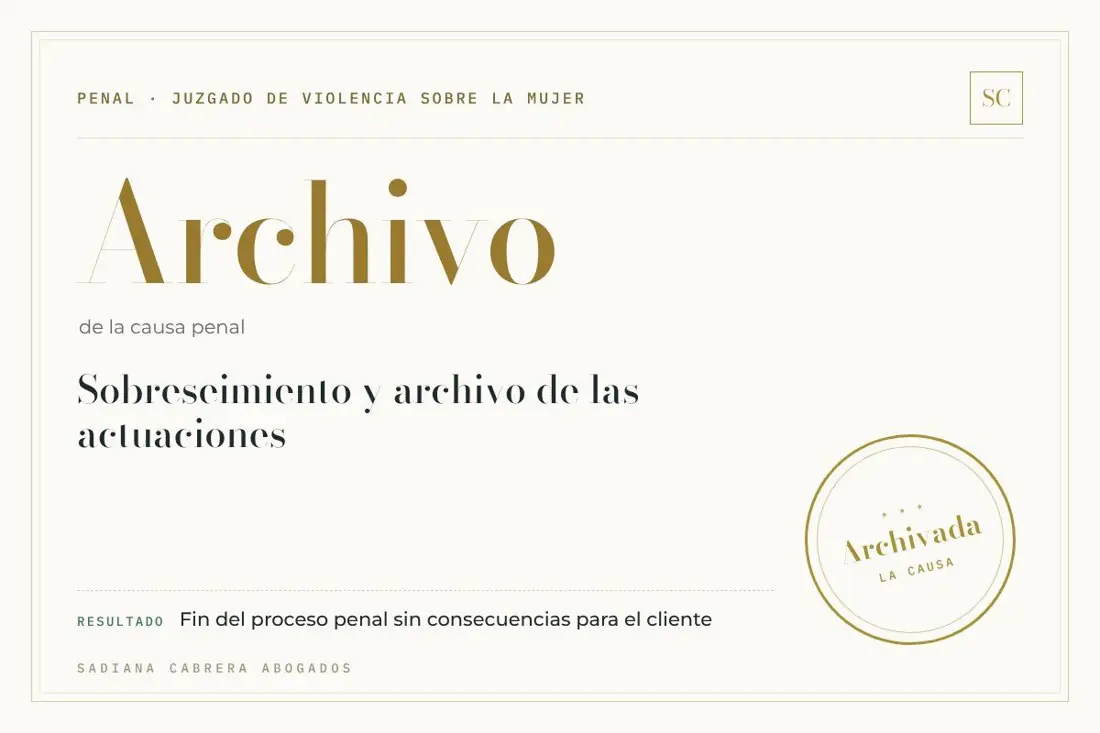Archivo de la causa penal